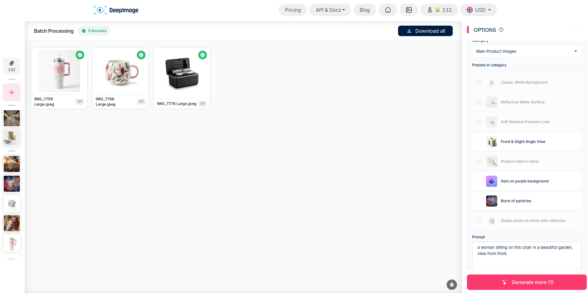 Packshot PRO full interface overview