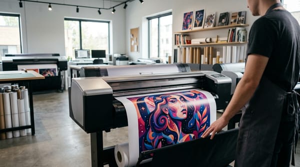 How to Prepare Digital Art and Photos for Large Format Print Using AI